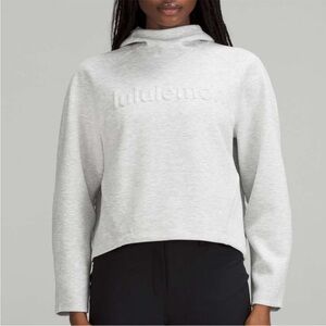 Lululemon AirWrap Hoodie Emboss Light Grey Size 6